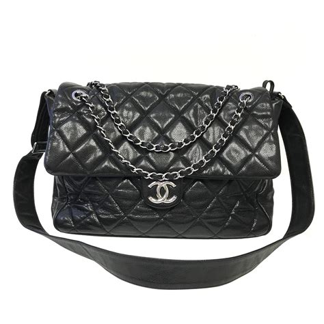 chanel caviar leather messenger bag|Messenger Bags .